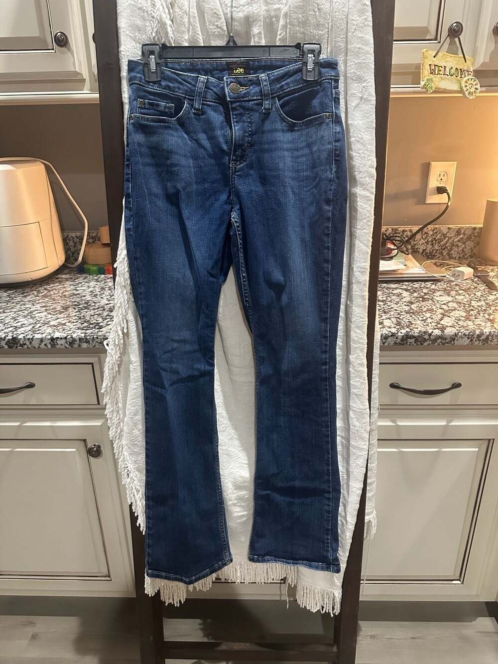 Lee Women's Dark Wash Stretch Bootcut Jeans Size 4M